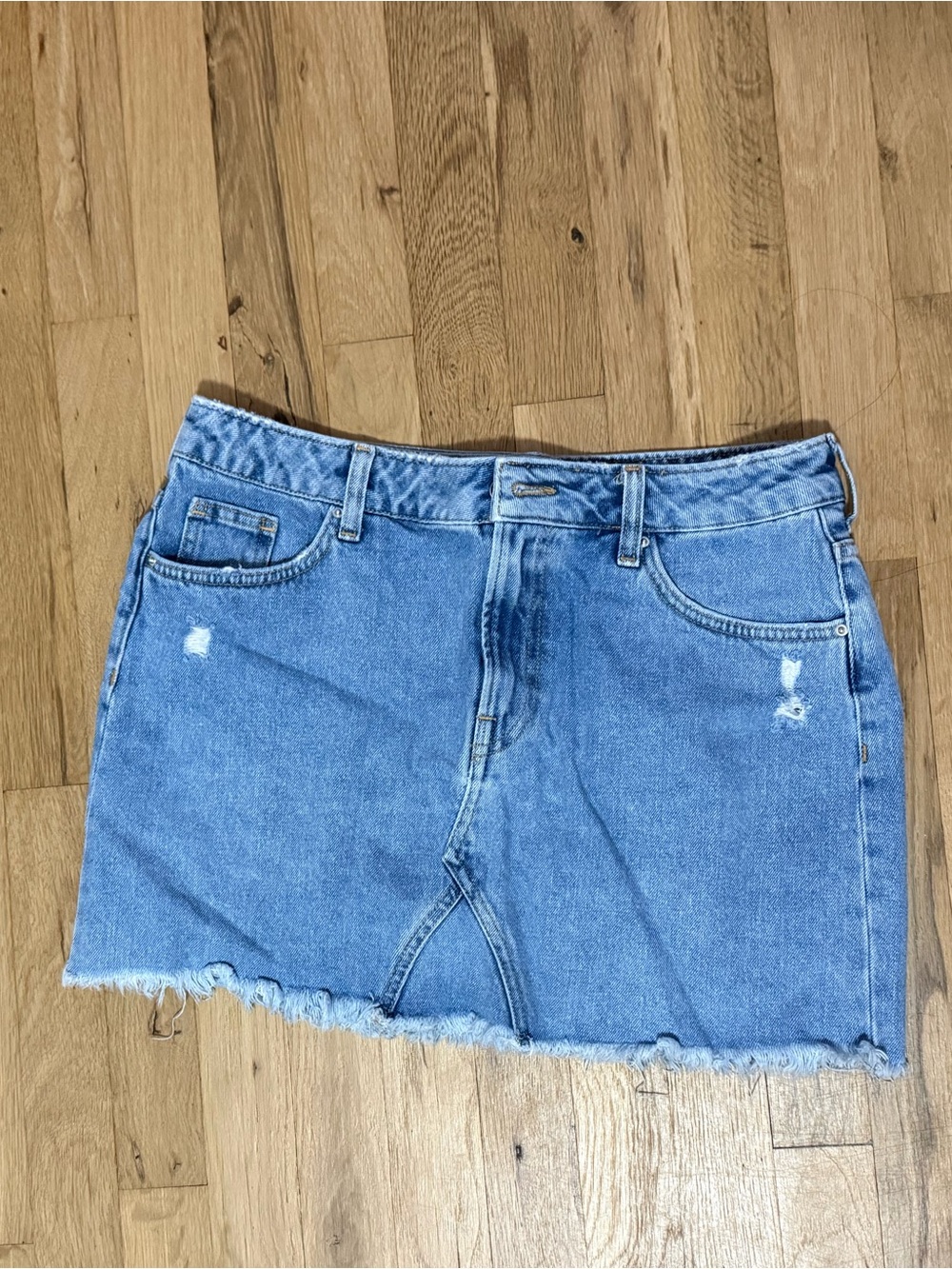 H&M Light Blue Denim Mini Skirt - Picture 1 of 3
